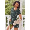 image:imageEkouaer Womens Pajama Sets Short Sleeve Pajamas for Women Sets Soft Lounge Sets Casual V Neck Sleepwear PJSDark Gray Stars