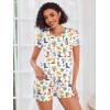 image:imageEkouaer Womens Pajama Sets Short Sleeve Pajamas for Women Sets Soft Lounge Sets Casual V Neck Sleepwear PJSWestern Cactus