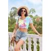 image:imageEkouaer Womens Pajama Sets Short Sleeve Pajamas for Women Sets Soft Lounge Sets Casual V Neck Sleepwear PJSYellow Tie Dye
