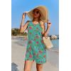image:imageEkouaer Womens Romper Summer Sleeveless Jumpsuit Casual Short Overalls with Pocket 2025Blue Red Floral