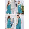 image:imageEkouaer Womens Romper Summer Sleeveless Jumpsuit Casual Short Overalls with Pocket 2025Deep Blue