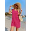 image:imageEkouaer Womens Romper Summer Sleeveless Jumpsuit Casual Short Overalls with Pocket 2025Rose