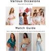 image:imageEkouaer Womens Silk Satin Pajamas Set Short Sleeve Sleepwear Button Down Loungewear 2 Piece Pjs Shorts Set S5X Plus SizeBrown