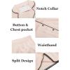 image:imageEkouaer Womens Silk Satin Pajamas Set Short Sleeve Sleepwear Button Down Loungewear 2 Piece Pjs Shorts Set S5X Plus SizeChampagne