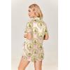 image:imageEkouaer Womens Silk Satin Pajamas Set Short Sleeve Sleepwear Button Down Loungewear 2 Piece Pjs Shorts Set S5X Plus SizeChristmas Wreath