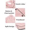 image:imageEkouaer Womens Silk Satin Pajamas Set Short Sleeve Sleepwear Button Down Loungewear 2 Piece Pjs Shorts Set S5X Plus SizeDark Pink