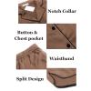 image:imageEkouaer Womens Silk Satin Pajamas Set Short Sleeve Sleepwear Button Down Loungewear 2 Piece Pjs Shorts Set S5X Plus SizeLight Brown