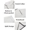 image:imageEkouaer Womens Silk Satin Pajamas Set Short Sleeve Sleepwear Button Down Loungewear 2 Piece Pjs Shorts Set S5X Plus SizeWhite