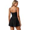 image:imageEkouaer Womens Summer Sleeveless Workout Rompers Athletic Jumpsuit Double Lined Shorts One Piece Gym Yoga Clothes XSXLBlack