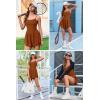 image:imageEkouaer Womens Summer Sleeveless Workout Rompers Athletic Jumpsuit Double Lined Shorts One Piece Gym Yoga Clothes XSXLBrown