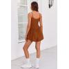image:imageEkouaer Womens Summer Sleeveless Workout Rompers Athletic Jumpsuit Double Lined Shorts One Piece Gym Yoga Clothes XSXLBrown