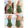 image:imageEkouaer Womens Summer Sleeveless Workout Rompers Athletic Jumpsuit Double Lined Shorts One Piece Gym Yoga Clothes XSXLDark Green