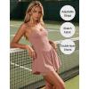 image:imageEkouaer Womens Summer Sleeveless Workout Rompers Athletic Jumpsuit Double Lined Shorts One Piece Gym Yoga Clothes XSXLDark Pink