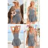 image:imageEkouaer Womens Summer Sleeveless Workout Rompers Athletic Jumpsuit Double Lined Shorts One Piece Gym Yoga Clothes XSXLGrey