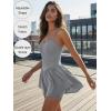 image:imageEkouaer Womens Summer Sleeveless Workout Rompers Athletic Jumpsuit Double Lined Shorts One Piece Gym Yoga Clothes XSXLGrey