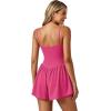 image:imageEkouaer Womens Summer Sleeveless Workout Rompers Athletic Jumpsuit Double Lined Shorts One Piece Gym Yoga Clothes XSXLHot Pink