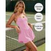 image:imageEkouaer Womens Summer Sleeveless Workout Rompers Athletic Jumpsuit Double Lined Shorts One Piece Gym Yoga Clothes XSXLLight Pink