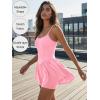 image:imageEkouaer Womens Summer Sleeveless Workout Rompers Athletic Jumpsuit Double Lined Shorts One Piece Gym Yoga Clothes XSXLPink