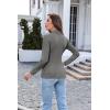 image:imageEkouaer Womens Turtleneck Long Sleeve Shirts Thermal Underwear Tops Basic Slim Fit Fall Fashion Lightweight TopMedium Gray