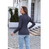 image:imageEkouaer Womens Turtleneck Long Sleeve Shirts Thermal Underwear Tops Basic Slim Fit Fall Fashion Lightweight TopNavy Blue
