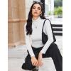 image:imageEkouaer Womens Turtleneck Long Sleeve Shirts Thermal Underwear Tops Basic Slim Fit Fall Fashion Lightweight TopWhite