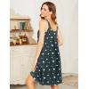image:imageEkouaer 2 Pack Nightgowns for Women Sleeveless Sleepwear Wide Strap Sleep Shirt Pleated Tank Sleepshirt S4XLBlue Flowergrey Star
