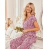 image:imageEkouaer 2 Pack Womens Pajamas Short Sleeve Sleepwear Top with Pants SuperSoft Printed Lounge Sets SXXLPinkPink Leopard