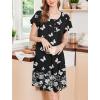 image:imageEkouaer House Dress for Women with Pockets Short Sleeve Moo Moos Plus Size Nightgowns Floral Print Mumu DressesButterfly Black