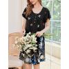 image:imageEkouaer House Dress for Women with Pockets Short Sleeve Moo Moos Plus Size Nightgowns Floral Print Mumu DressesColorful Butterfly Black