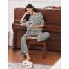 image:imageEkouaer Lounge Sets for Women Short Sleeve Tops and Long Pants Soft Comfy Pajamas Set 2 Piece OutfitsWhite Leopard