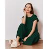 image:imageEkouaer Lounge Sets for Women Two Piece Outfits Knit Cap Sleeve Tops Wide Leg Pleated Pants Casual Dressy Sweater SetsGreen