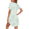 image:imageEkouaer Nightgowns for Women Button Down Night Gowns Short Sleeve Sleep Shirt V Neck Nightshirt Soft Sleepwear Pajams DressLittle Daisy