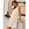 image:imageEkouaer Nightgowns for Women Button Up Sleepshirt Tank Sleeveless Nightshirt Soft Sleepwear with Pockets SXXXLYellow Floral