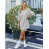 image:imageEkouaer Pajamas 2 Piece Lounge Sets Ribbed Knit Matching Outfits Tshirt Biker Shorts Sleepwear Loungewear SweatsuitsLight Grey