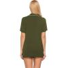image:imageEkouaer Pajamas Set for Women Short Sleeve Sleepwear Button Down Pjs Soft 2 Piece Lounge Sets XSXXXLArmy Green