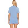 image:imageEkouaer Pajamas Set for Women Short Sleeve Sleepwear Button Down Pjs Soft 2 Piece Lounge Sets XSXXXLLight Sky Blue