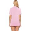 image:imageEkouaer Pajamas Set for Women Short Sleeve Sleepwear Button Down Pjs Soft 2 Piece Lounge Sets XSXXXLMisty Rose