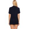 image:imageEkouaer Pajamas Set for Women Short Sleeve Sleepwear Button Down Pjs Soft 2 Piece Lounge Sets XSXXXLNavy Blue