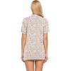 image:imageEkouaer Pajamas Set for Women Short Sleeve Sleepwear Button Down Pjs Soft 2 Piece Lounge Sets XSXXXLPink Leopard