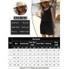 image:imageEkouaer Rompers for Women Summer 2026 Casual Sleeveless Scoop Neck Tank Top Ribbed Short Jumpsuits Romper with PocketsBlack
