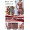 image:imageEkouaer Rompers for Women Summer 2026 Casual Sleeveless Scoop Neck Tank Top Ribbed Short Jumpsuits Romper with PocketsBurgundy