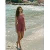image:imageEkouaer Rompers for Women Summer 2026 Casual Sleeveless Scoop Neck Tank Top Ribbed Short Jumpsuits Romper with PocketsBurgundy