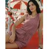 image:imageEkouaer Rompers for Women Summer 2026 Casual Sleeveless Scoop Neck Tank Top Ribbed Short Jumpsuits Romper with PocketsBurgundy