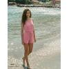 image:imageEkouaer Rompers for Women Summer 2026 Casual Sleeveless Scoop Neck Tank Top Ribbed Short Jumpsuits Romper with PocketsHot Pink