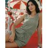 image:imageEkouaer Rompers for Women Summer 2026 Casual Sleeveless Scoop Neck Tank Top Ribbed Short Jumpsuits Romper with PocketsIce Green