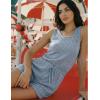 image:imageEkouaer Rompers for Women Summer 2026 Casual Sleeveless Scoop Neck Tank Top Ribbed Short Jumpsuits Romper with PocketsLight Blue