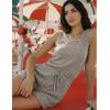 image:imageEkouaer Rompers for Women Summer 2026 Casual Sleeveless Scoop Neck Tank Top Ribbed Short Jumpsuits Romper with PocketsLight Khaki