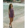 image:imageEkouaer Rompers for Women Summer 2026 Casual Sleeveless Scoop Neck Tank Top Ribbed Short Jumpsuits Romper with PocketsPurple