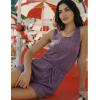 image:imageEkouaer Rompers for Women Summer 2026 Casual Sleeveless Scoop Neck Tank Top Ribbed Short Jumpsuits Romper with PocketsPurple