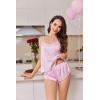 image:imageEkouaer Silk Pajamas Set for Women Satin Backless Lingerie Pjs Cami Top and Shorts NightwearMisty Rose